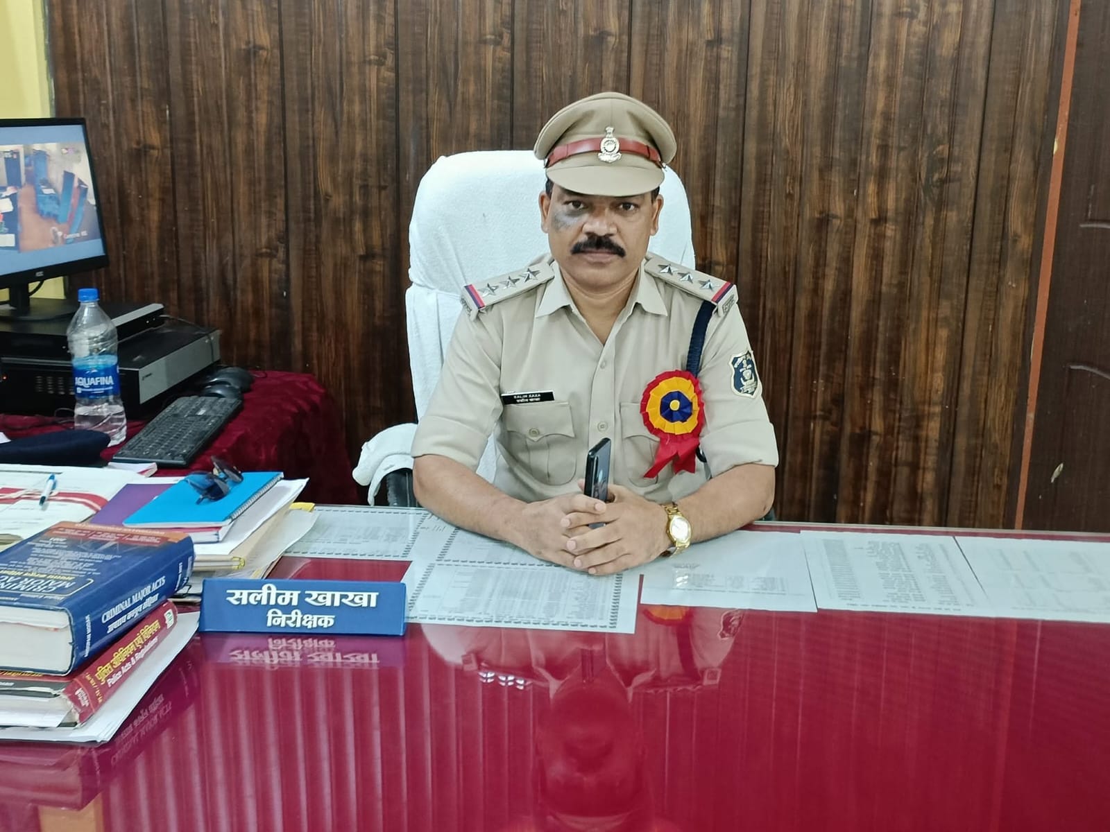Police Inspector Transfer, कभी हेलिकॉप्टर से पहुंचाया गया था थाना इंचार्ज बना के,अब नक्सल मुक्त सपनें साकार होने बाद विदा हुए थाना प्रभारी